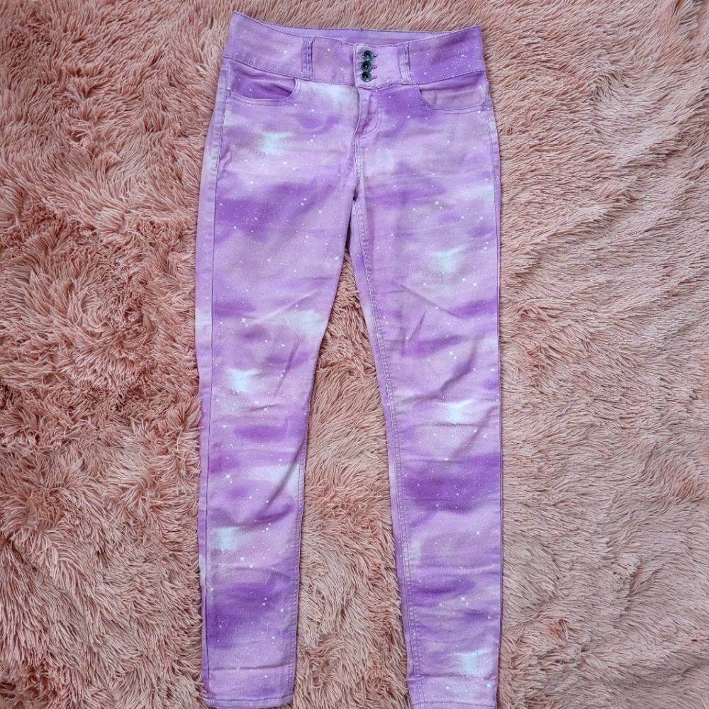 Pink skinny jeans
